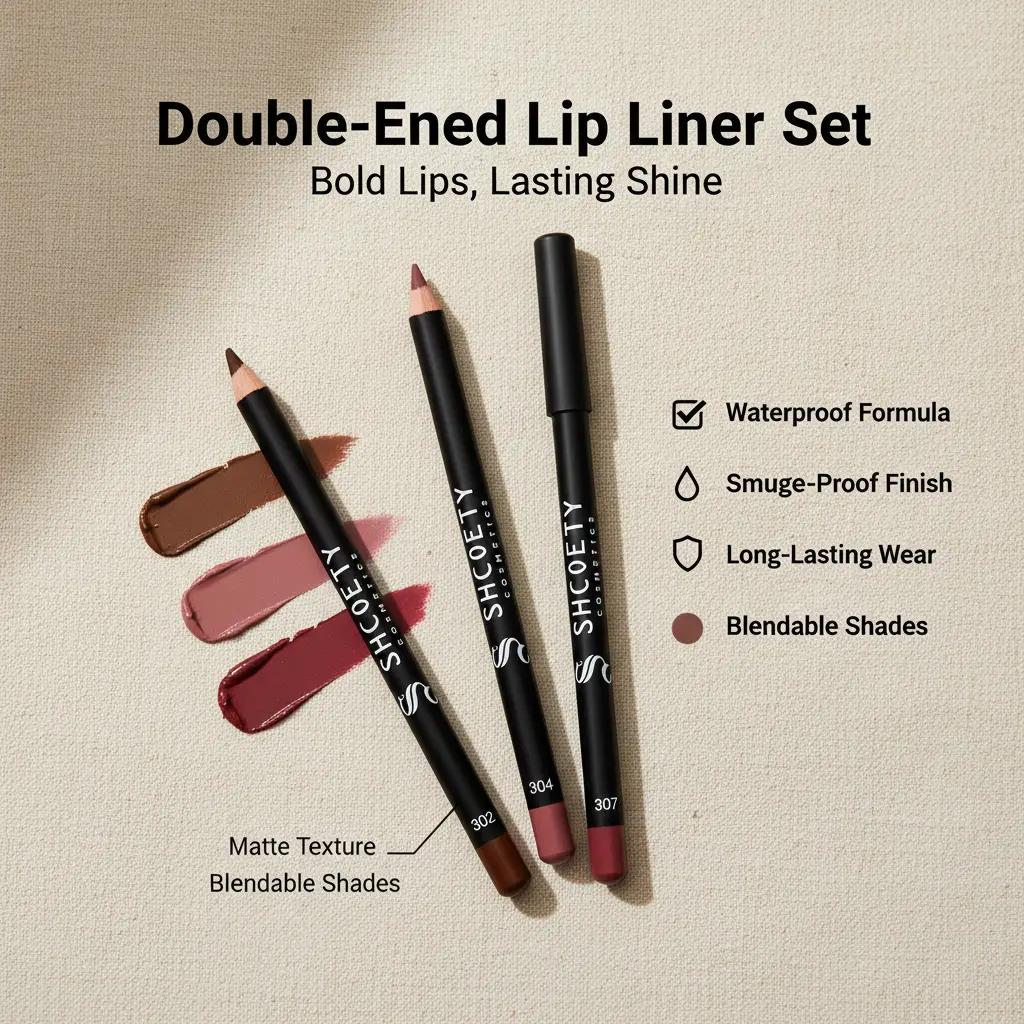 SHCOETY Cruelty-Free Dual-Ended Lip Liner & Tint Combo