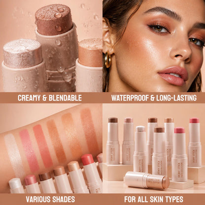 HelloKiss 3-Piece Cosmetic Cream Stick Trio