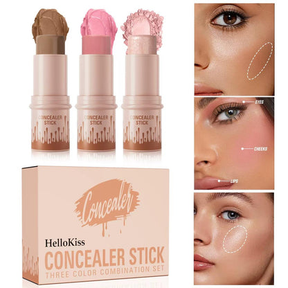 HelloKiss 3-Piece Cosmetic Cream Stick Trio