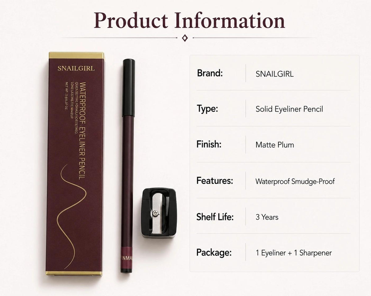 SNAILGIRL Matte Plum Eyeliner Pencil